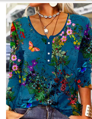 T-shirt fleuri