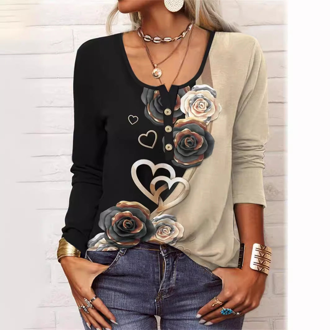 T-shirt fleuri