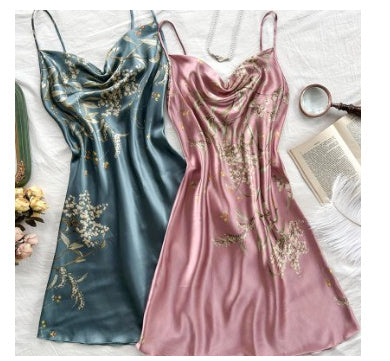 Satin Brodé Élégance