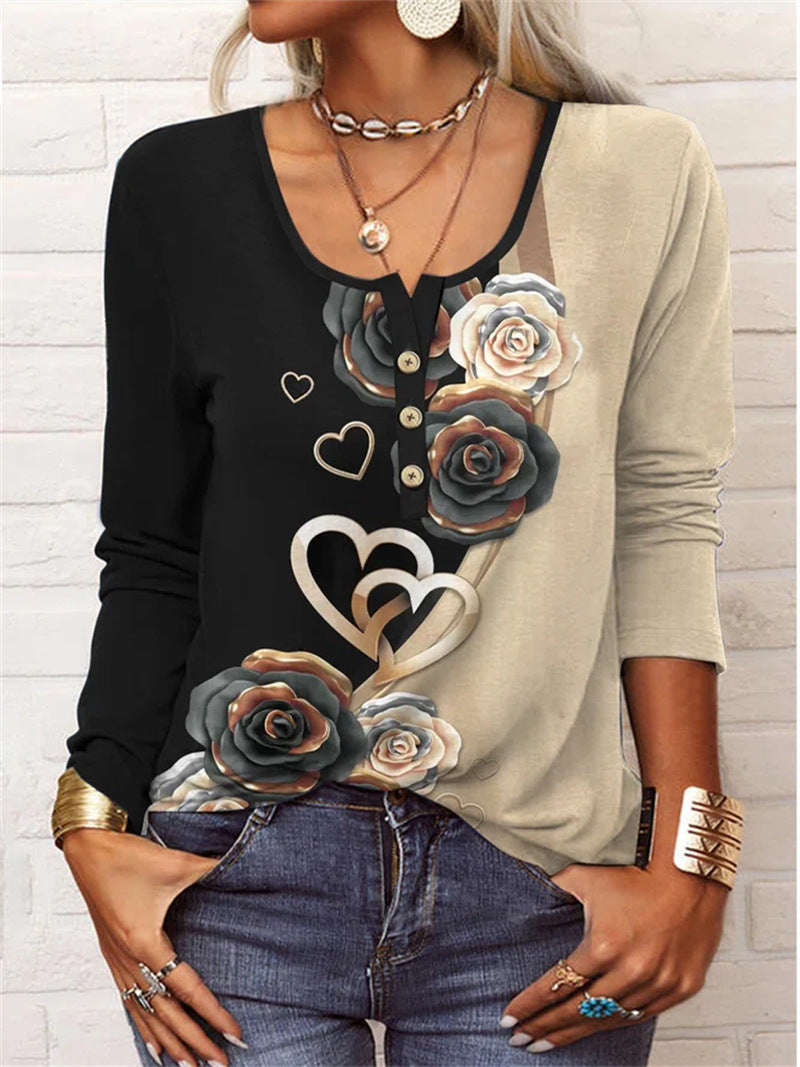 T-shirt fleuri