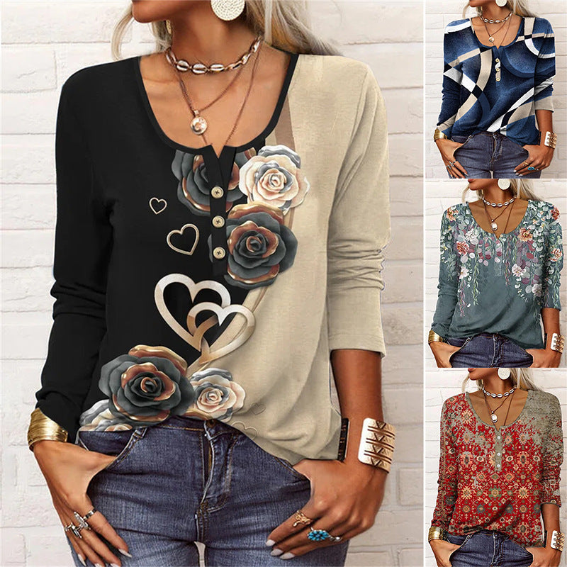 T-shirt fleuri