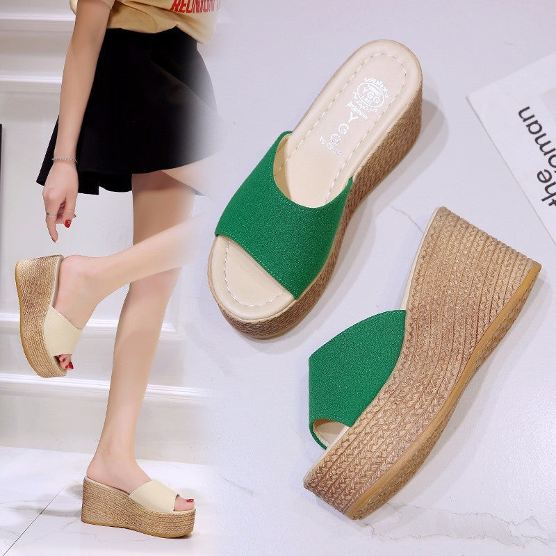 Womens Platform Sandals Comfortable Summer Design Synthetic 2