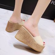 Womens Platform Sandals Comfortable Summer Design Synthetic 3