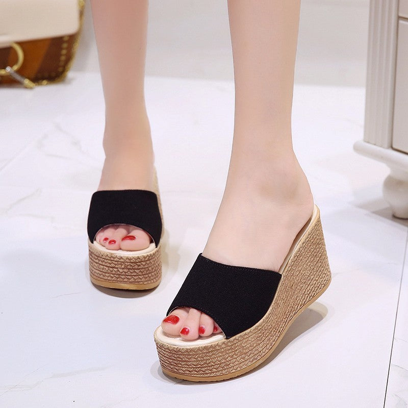 Womens Platform Sandals Comfortable Summer Design Synthetic 4