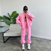Womens Jogging Set Cotton Blend Stylish Sweat Suit – Comfortable Tracksuit for Women in Multiple Sizes 12