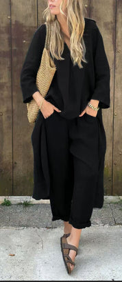 Womens Loungewear Set Effortless Chic Lightweight Two-Piece Outfit 4
