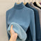 Womens Long Sleeve Knit Top, Thick & Insulating Polyester, Comfortable & Breathable Pullover for Cold Weather 12