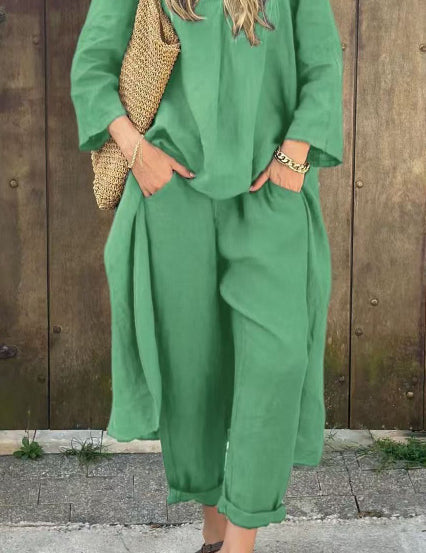Womens Loungewear Set Effortless Chic Lightweight Two-Piece Outfit 7