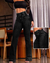 Womens Fitted Pants Elegant Style Soft Stretch Fabric 6