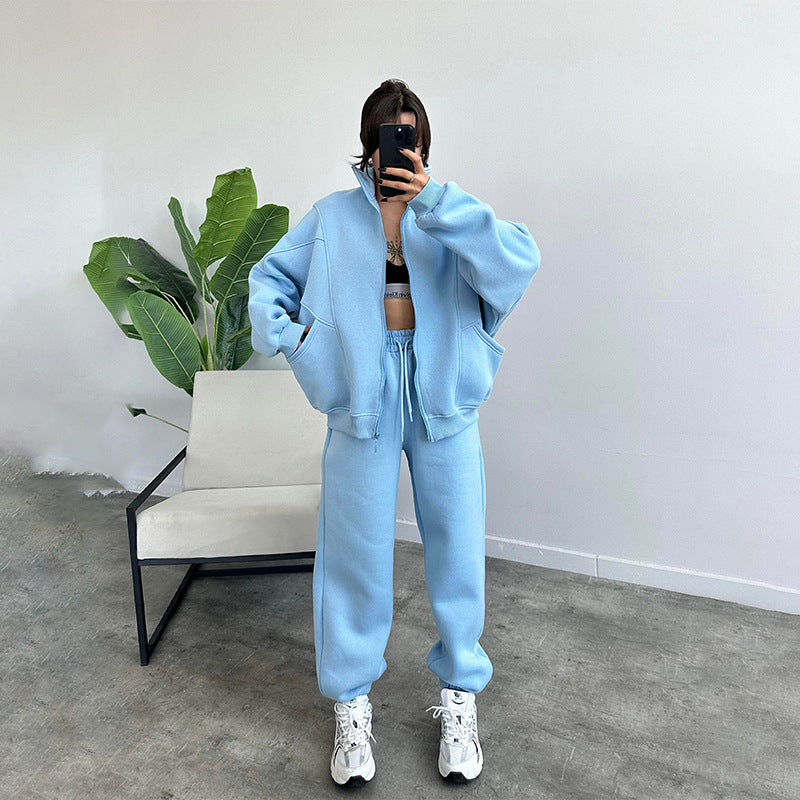 Womens Jogging Set Cotton Blend Stylish Sweat Suit – Comfortable Tracksuit for Women in Multiple Sizes 11