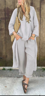 Womens Loungewear Set Effortless Chic Lightweight Two-Piece Outfit 6