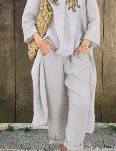 Womens Loungewear Set Effortless Chic Lightweight Two-Piece Outfit 6