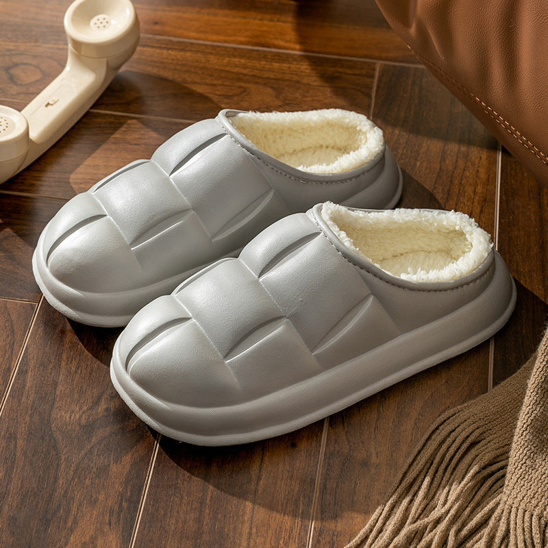Unisex Waterproof Slippers for Home Comfort EVA Velboa Lining 6