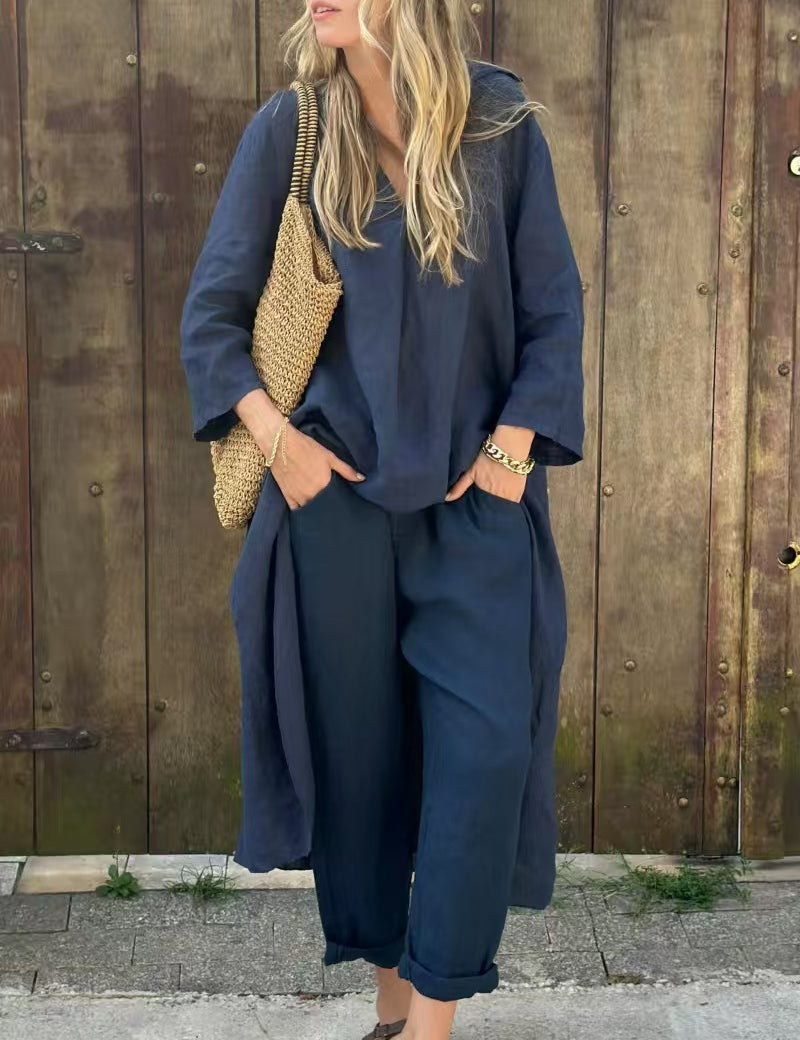 Womens Loungewear Set Effortless Chic Lightweight Two-Piece Outfit 5