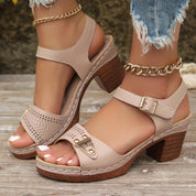 Womens Comfort Sandals Chic Everyday Footwear Synthetic Leather 3
