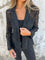 Womens Elegant Lace Blazer Shirt Stylish Fit 6