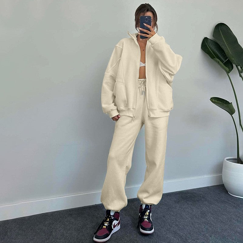 Womens Jogging Set Cotton Blend Stylish Sweat Suit – Comfortable Tracksuit for Women in Multiple Sizes 1