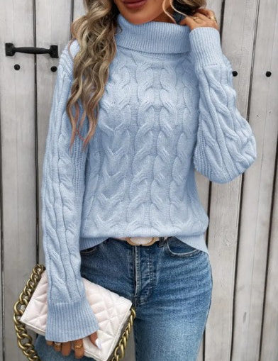 Cable Knit Turtleneck Sweater – Casual Elegance for Winter 3