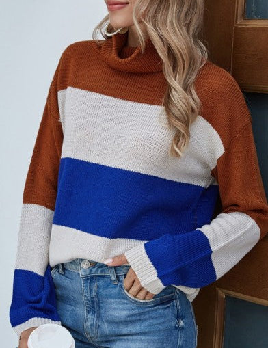 Chic Rayé – Striped Acrylic Turtleneck Sweater 0