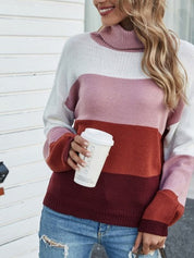 Chic Rayé – Striped Acrylic Turtleneck Sweater 3