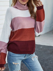 Chic Rayé – Striped Acrylic Turtleneck Sweater 4