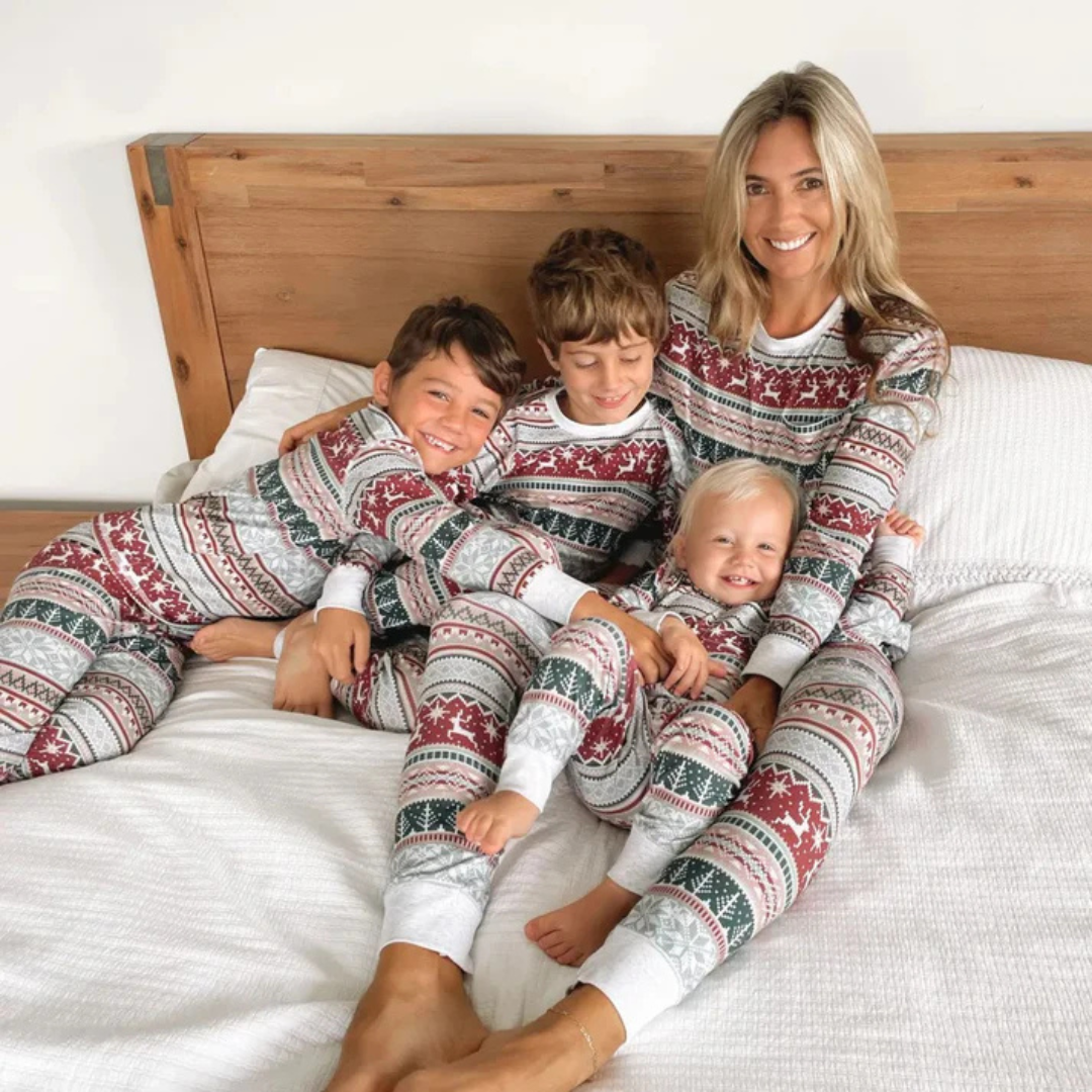 Family Christmas pajama set, comfortable soft fabric 0