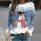 Festive Christmas long-sleeved shirt for women 1
