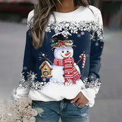 Festive Christmas long-sleeved shirt for women 3