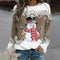 Festive Christmas long-sleeved shirt for women 6