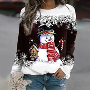 Festive Christmas long-sleeved shirt for women 7