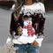 Festive Christmas long-sleeved shirt for women 7