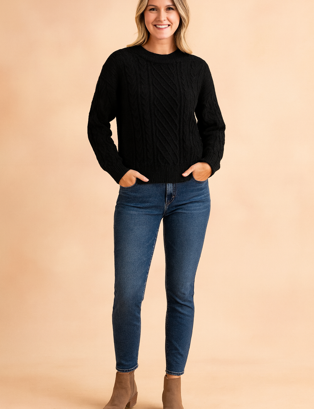 Kinga | Cable-knit sweater 1