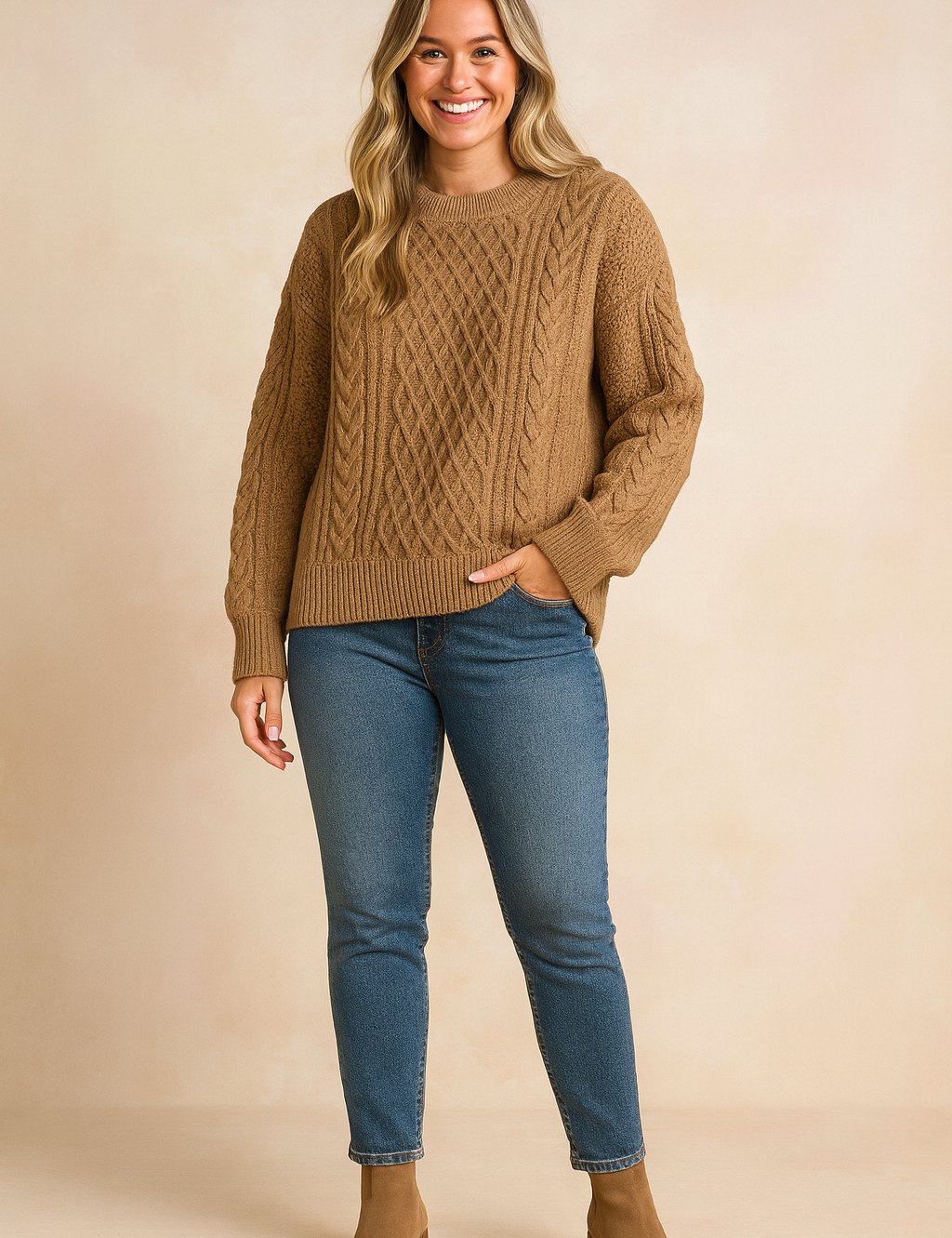 Kinga | Cable-knit sweater 2