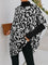Leopard Print High Neck Sweater – Loose and Trendy Knitwear for Women 0