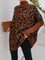 Leopard Print High Neck Sweater – Loose and Trendy Knitwear for Women 2
