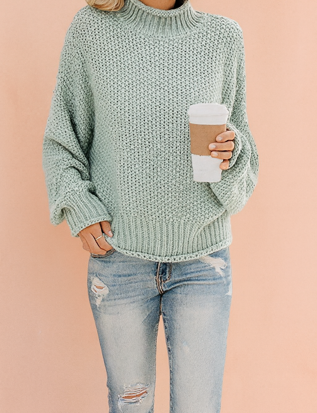 Magda | Oversized turtleneck sweater 0