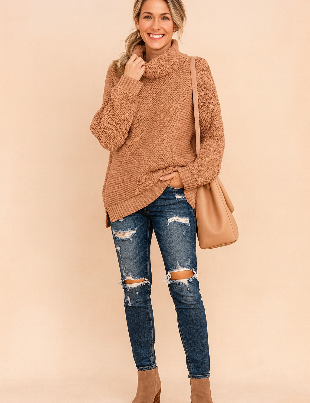 Marlena | Oversized turtleneck sweater 4