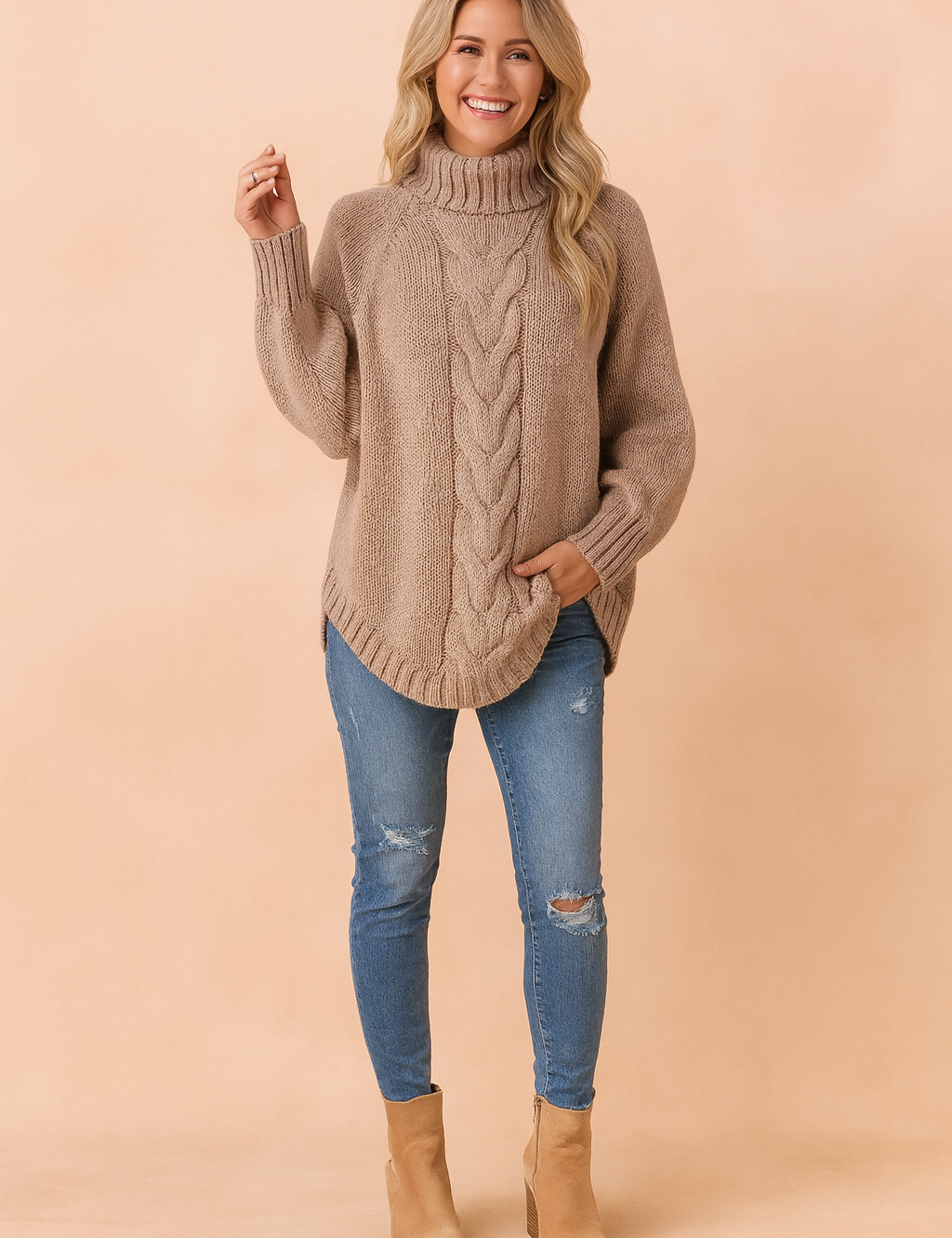 Oliwia | Oversized turtleneck sweater 3