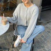 Womens Stylish Vintage Cardigan Sweater Soft Knit Comfortable 6