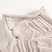 Womens Turtleneck Sweater Comfortable Knit Textured Design 4
