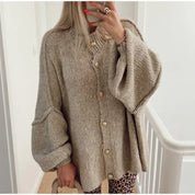 Womens Oversized Cardigan Sweater Comfortable Polyester Blend 3