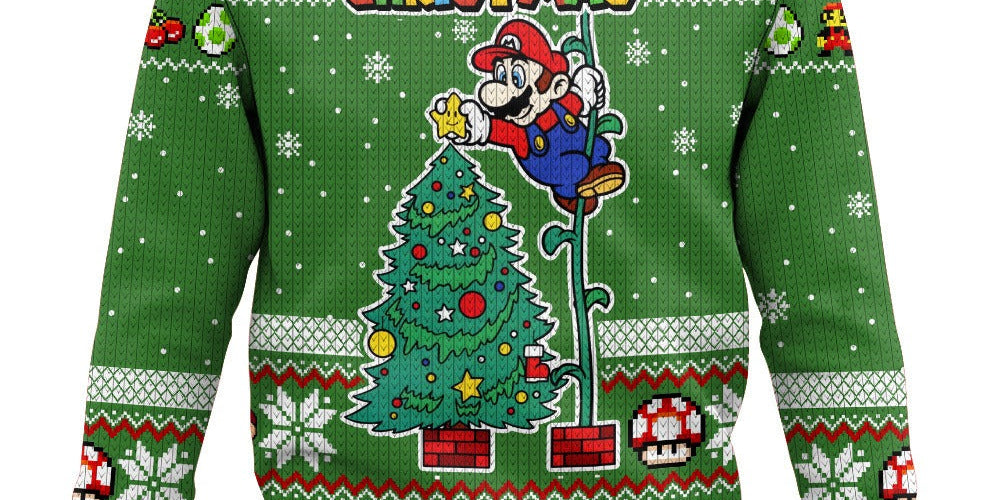 Unisex Christmas blouse with print, cozy and warm 0