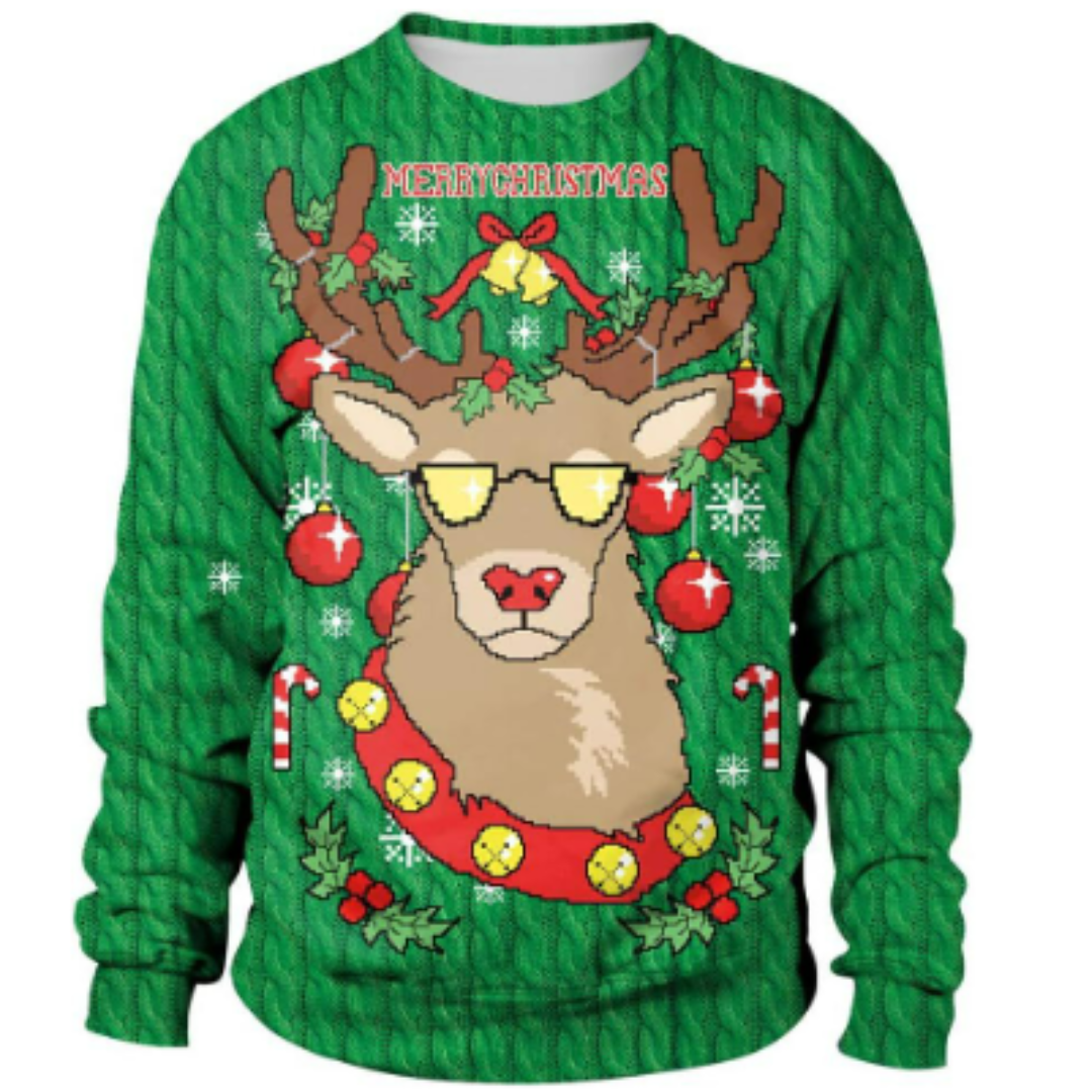 Unisex Christmas sweater, cozy knit fabric for cold winter days 3