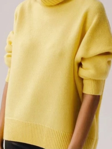 Women's Black Turtleneck Sweater Elegant Warm Comfortable 10