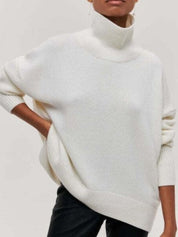 Women's Black Turtleneck Sweater Elegant Warm Comfortable 6