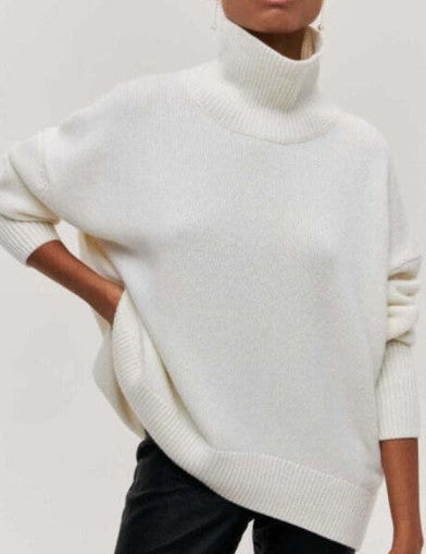 Women's Black Turtleneck Sweater Elegant Warm Comfortable 6