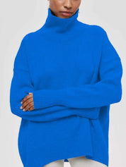 Women's Black Turtleneck Sweater Elegant Warm Comfortable 7