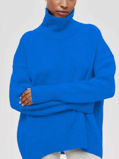 Women's Black Turtleneck Sweater Elegant Warm Comfortable 7