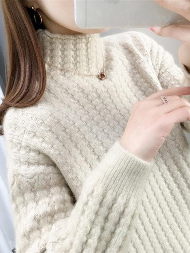 Women's Black Turtleneck Sweater Stylish Lightweight Soft Blend 0