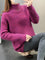 Women's Black Turtleneck Sweater Stylish Lightweight Soft Blend 3